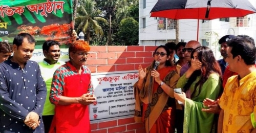 ঝিনাইদহে ব্যতিক্রমী ‘কৃষ্ণচূড়া এভিনিউ’ উদ্বোধন